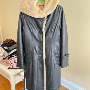Shearling fur coat